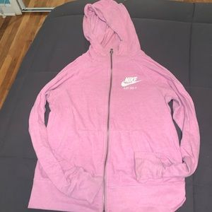 Pink Nike hoodie